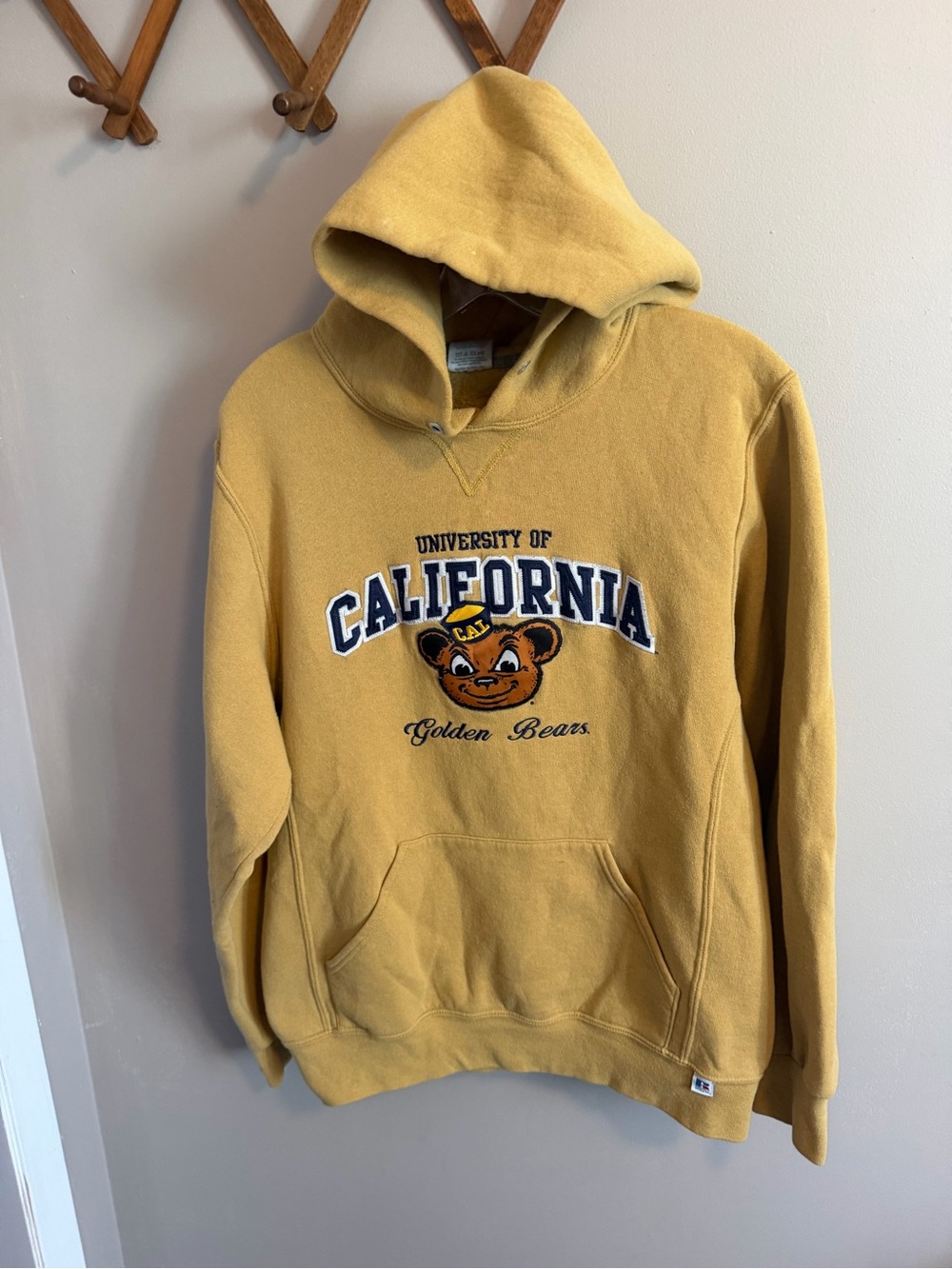 Russell Athletic Vintage University of California Cal Golden Bears Hoodie Size M